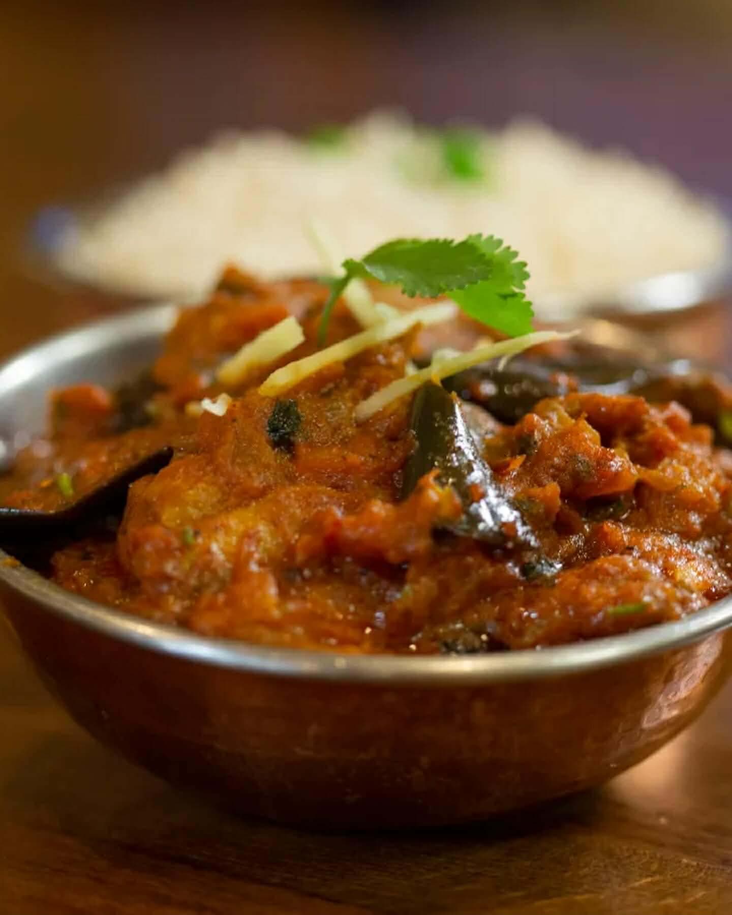 Kukhura Bhanta | chicken eggplant curry