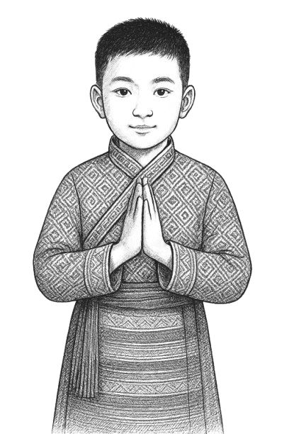 Sherpa boy welcoming you to our restaurant